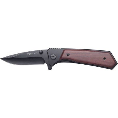 EXTOL 4780301 - Nož zatvárací s poistkou, dĺžka 120/205mm, hrúbka čepele 3mm, antikoro/drevo
