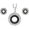 Doria Set šperkov z ocele strieborný K006