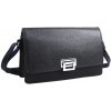 Bella Belly pozdĺžna crossbody dámska kabelka s tromi oddielmi 4997-BB tmavo modrá