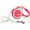 Flexi NEW COMFORT vodítko XS do 12kg, 3m popruh – červené