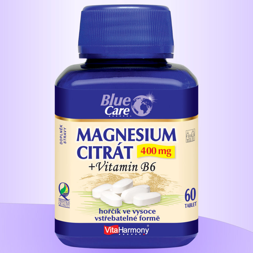 VitaHarmony Magnesium Citrát 400 mg + vit.B6 60 tabliet od 6,16 € -  Heureka.sk