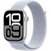 Smart hodinky Apple Watch 10 GPS 46 mm strieborné s modrým remienkom