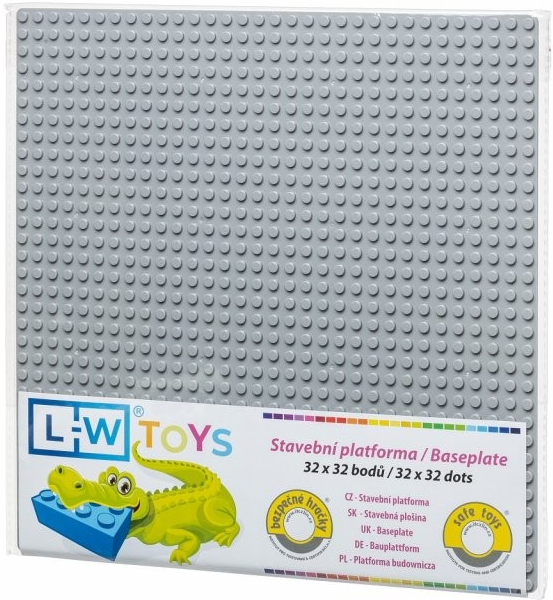 L-W Toys Základová deska 32x32 světle šedá