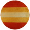 ROUTNER Kúpeľňová predložka BARLETTA Oranžová 10702 - Oranžová / Kruh Ø 90 cm 10702