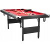 SucceBuy Biliardový stôl 1920x1090x810MM Červený + Čierny Prenosný 57KG