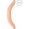 RealRock Double Dong 14 dvojité dildo 36 cm prírodné