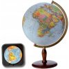 Svietiaci glóbus Politicko-fyzický 420mm s dreveným stojanom