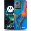 Picasee silikónový čierny obal pre Motorola Edge 40 Neo - Rainbow