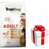TROPIDOG Premium Adult Small Breeds s kačkou a ryžou 8kg + Prekvapenie pre vášho psa ZDARMA