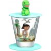 Leonardo Poháre s viečkom a tanierikom dinosaurus BAMBINI AVVENTURA Leonardo 215 ml