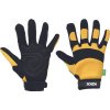 KIXX BRICK rukavice kombinované Farba: žltá, Veľkosť: 10, Farba2: žltá, čierna