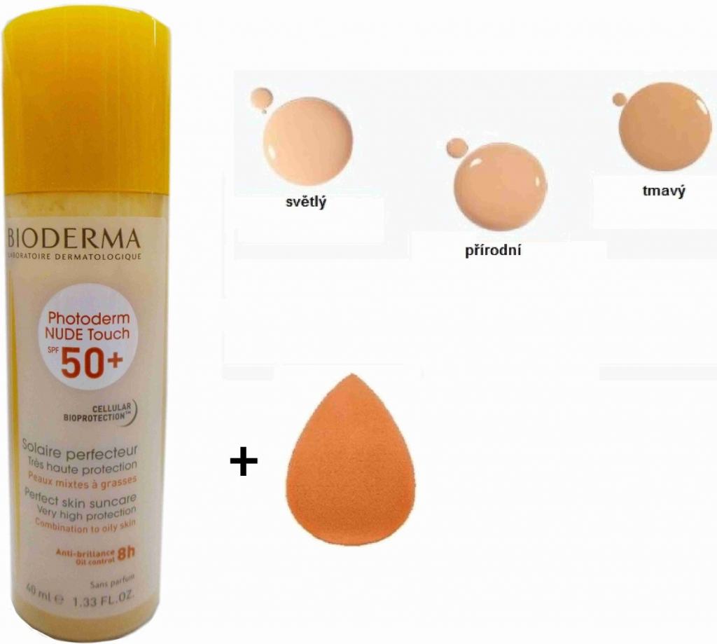 Bioderma Photoderm Nude Touch ochranný tónovaný fluid Light SPF50+ 40 ml