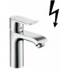 Hansgrohe Metris New Páková umývadlová batéria 110 s odtokovou súpravou s ťahadlom k beztlakovým ohrievačom vody, chróm 31074000-HG