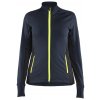 Blåkläder AB 4745 STRIKER Dámská mikina z mřížkového flísu Farba: Tmavá námořnická modrá / Reflexní žlutá, Veľkosť: M