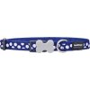 RedDingo Obojok White Spots On Navy - 2,5/41 až 63cm