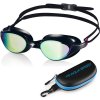 Plavecké okuliare AQUA SPEED Vortex Mirror&Case Black Pattern 79 M/L
