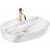 Rea Aura, umývadlo na dosku 610x410x130mm, imitácia kameňa-Shiny Aiax, REA-U6623