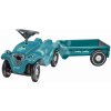 Odrážadlo s prívesom auto Bobby Car Classic Eco 2.0 BIG ekologické tyrkysové s klaksónom a trendy nálepkami od 12 mes