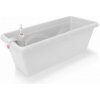 Plastkon samozavlažovací truhlík Extra Line Smart Bílá, 50x20.5x17 cm