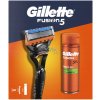 Gillette Fusion 5 holiaci strojček + 1 náhradná hlavica + 5x Action gél na holenie 200 ml