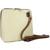NovaKabelka.sk Grana Beige Marrone kožená talianska crossbody kabelka béžová