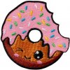 Nažehlovačka Donut s ružovou polevou 4,5 x 4,5 cm Monoquick