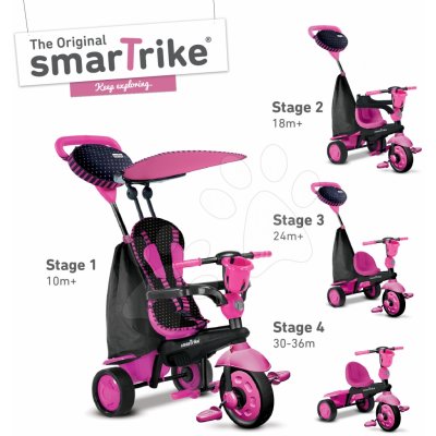Smart Trike 6751200 Spark čierna&růžová Touch Steering 4v1 ružovo čierna od  79,99 € - Heureka.sk