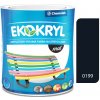 Chemolak Ekokryl Mat V2045 0199 čierna - vrchná akrylátová farba na drevo a kov 0,6l