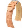 Kožený remienok Hirsch Genuine Croco L 18920822-2, oranžový, krokodília koža, dĺžka L, Quick Release 18 mm