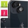 4x Sklo na objektív pre Apple iPhone 13 / 13 Mini (Čierne, 9H)