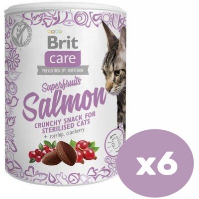 BRIT CARE Cat Snack Superfruits Salmon 6 x 100 g