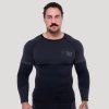 GymBeam Bezešvé tričko s dlouhým rukávom OG1 Black/Grey - S