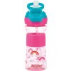 NUBY Fľaša športová s mäkkou sklopiteľnou slamkou 360 ml, ružová, 3+