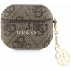 Guess 4G PU Charm Pouzdro pro AirPods 3 Brown