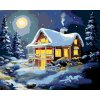 ZUTY Maľovanie podľa čísel - ZASNEŽENÝ DOM PRI SPLNE (D. RUSTY RUST) Rámovanie: bez rámu a bez vypnutia plátna, Rozmer: 40x50 cm