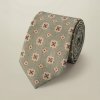 Charles Tyrwhitt Linen/Silk Print Tie Mid Green