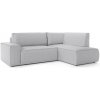 Rohová rozkladacia sedačka Fiord L - sivá Strana: Pravá