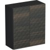 Závesná skrinka do kúpeľne Intedoor TRENTA čierno-hnedá 50 x 58 x 23 cm TRE HZ 50 2D S LR29