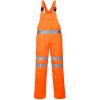Portwest RT43 Hi-Vis Poly-bavlnené nohavice na traky, Veľkosť S, Farba Orange