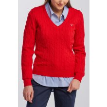 Gant stretch cotton cable V NECK