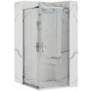 Rea Punto, sprchový kút s posuvnými dverami 90(dvere) x 90(dvere) x 190 cm, 5mm číre sklo, chrómový profil, REA-K0867