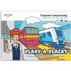 Vlaky a vláčiky - Dopravná omaľovánka A5