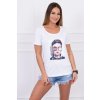 Dámske tričko s grafikou ženy MI5405 biele