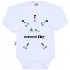 Body s potlačou New Baby Apa, menni fog! Biela 74 (6-9m)