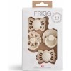 Frigg štvorbalenie cumlíkov Baby´s First Floral Heart Cream