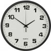 Verk 27069 Nástenné hodiny čierne 30cm