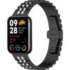 eses Kovový remienok pre Xiaomi Redmi Watch 4, Smart Band 8 Pro a 9 Pro - Čierno strieborný