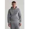 MIKINA GANT SMALL GRAPHIC SWEAT HOODIE GREY MELANGE