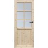 Normandia presklené 6S sklo 70 L 750 x 1985 mm masívne drevo borovice Z22722