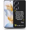 Picasee silikónový čierny obal pre Honor 90 5G - Kazma - SVĚT PATŘÍ TĚM, CO SE NEPOSEROU